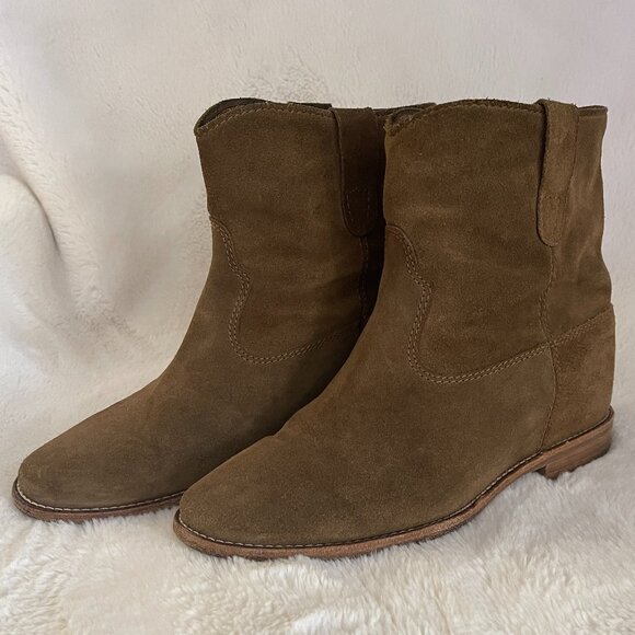 Isabel Marant Crisi Brown Suede Ankle Boots Size: EU 38 US 7.5 - Picture 5 of 15